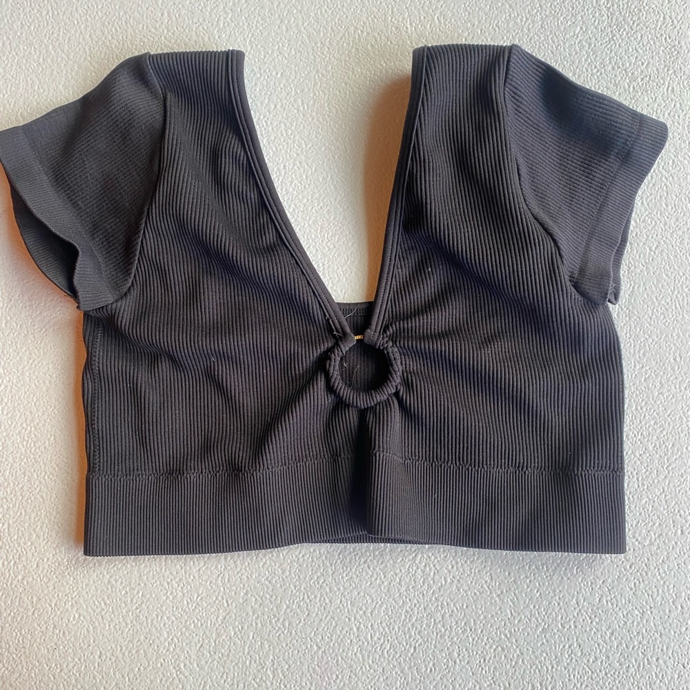 Aerie Ring Cutout Crop Top